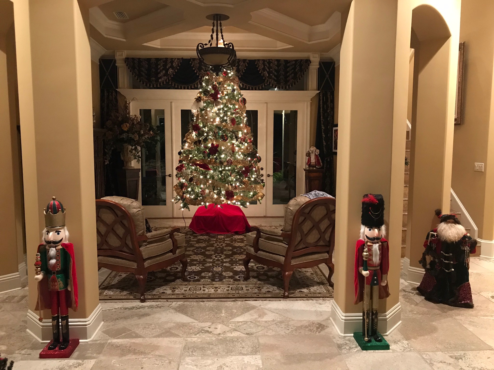 Before and After: Flocking and Decorating a Christmas Tree » My View in  Heels