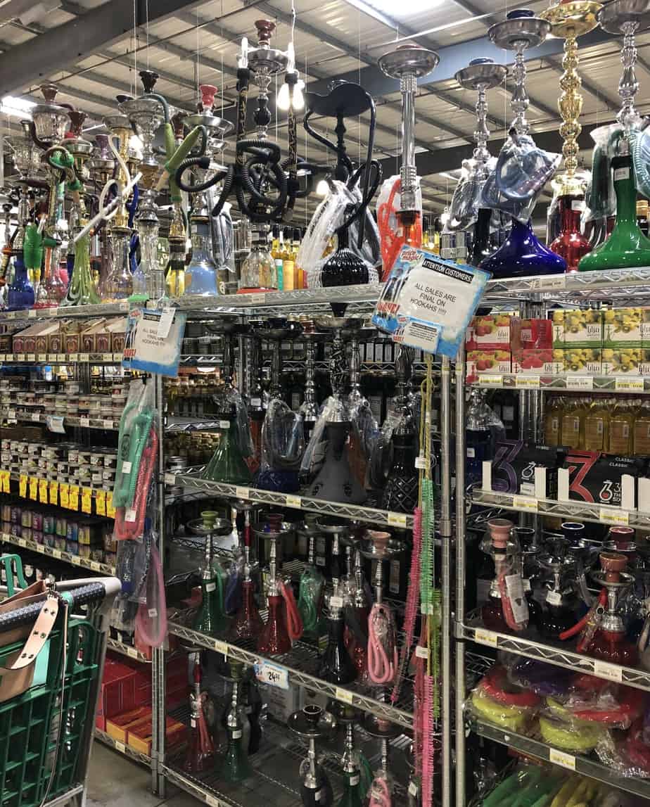 Hookah pipes at Jungle Jim's