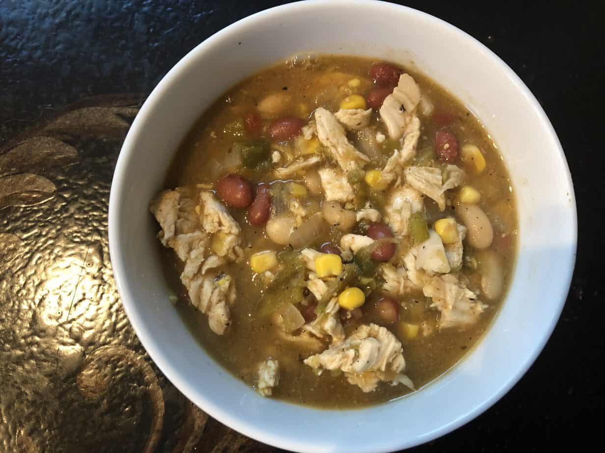 Crockpot Chicken Chili - Zero WW Points - two dandelions