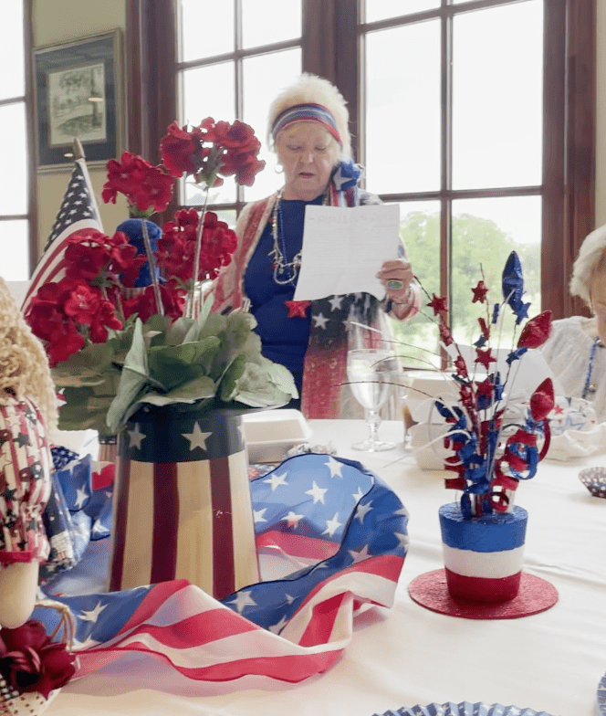 nonagenarians singing patriotic songs