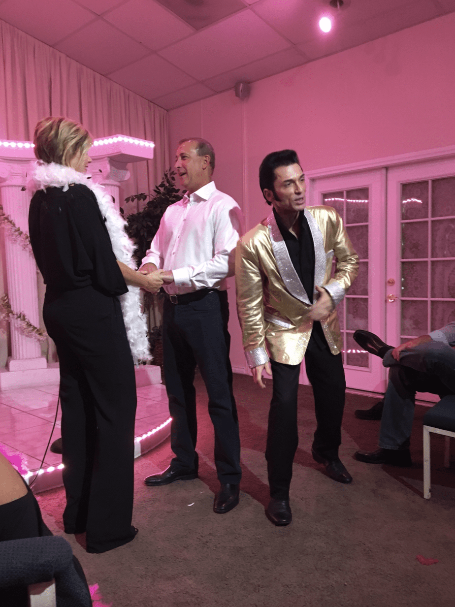 vow renewal with Elvis