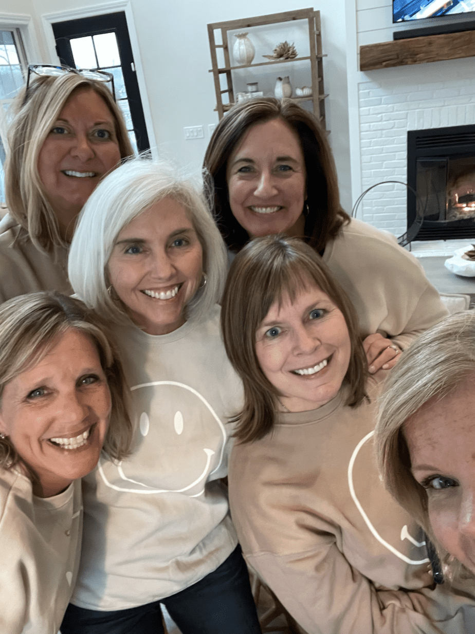 matching happy face sweatshirts