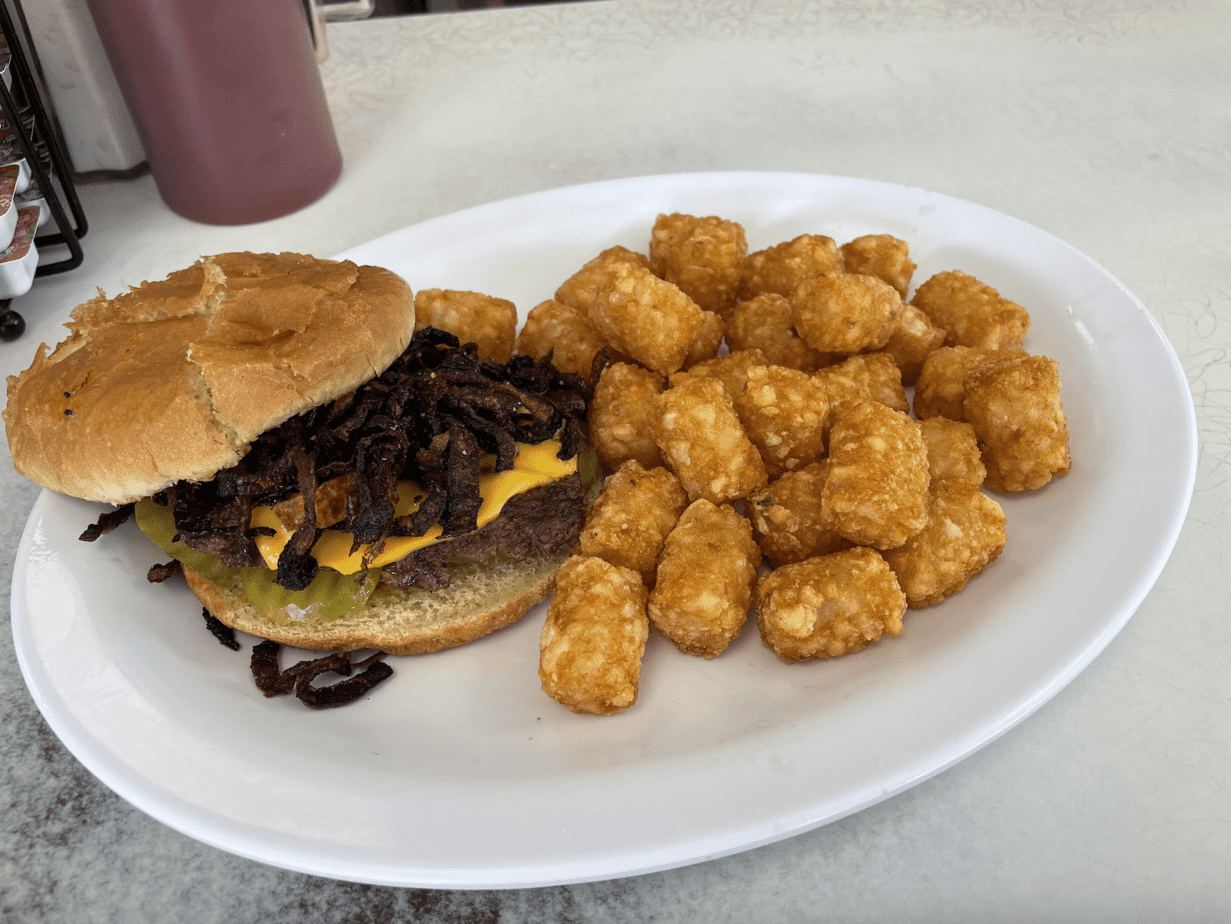 hamburger at Hamburger Inn